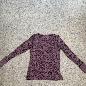 Maurices Burgundy Lace Detail Top